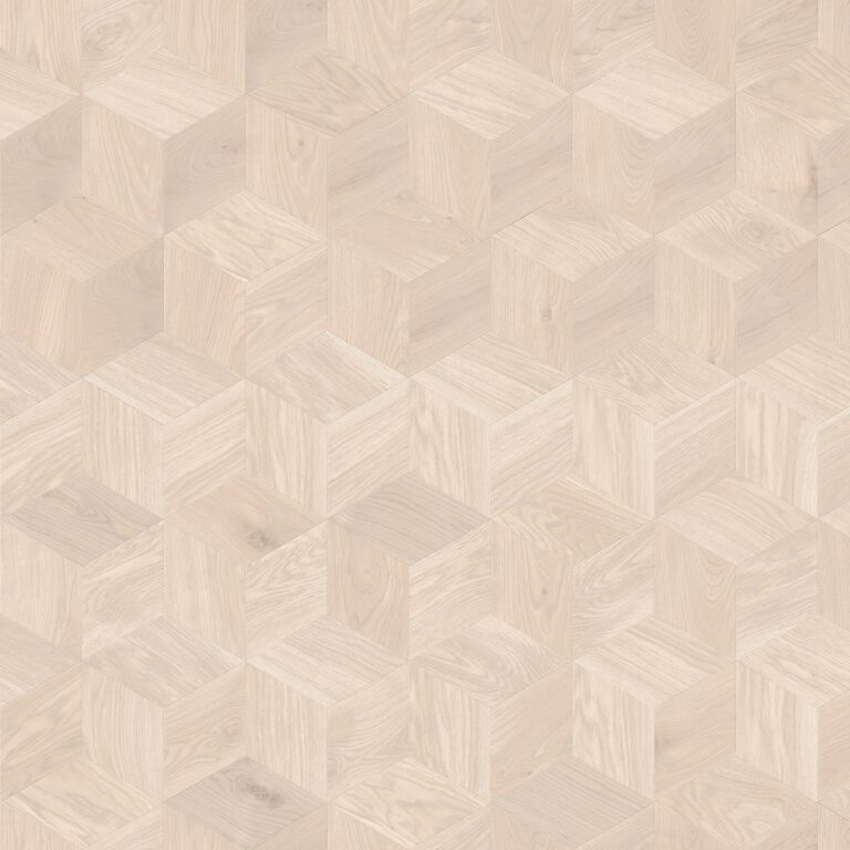 Мозаичный паркет COSWICK Дуб Альбатрос рустикальный (Albatross Rustic) Белые ночи (White Breathe collection) Масло шелковое ультраматовое 1 Коммон Шереметьевский ромб 1197-3822-20