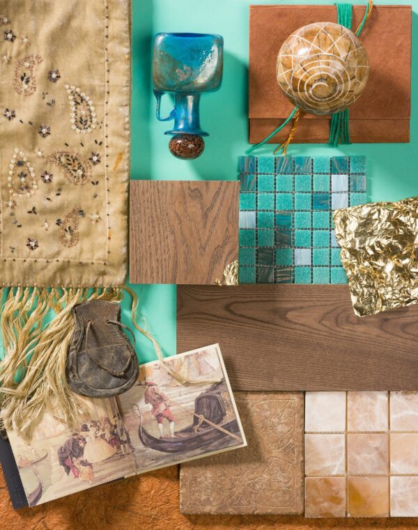 Мозаичный паркет COSWICK Дуб Кедр рустикальный (Cedar Rustic) Натуральная палитра (Natural Touch collection) Масло шелковое 1 Коммон Шереметьевский ромб 1197-3281-20