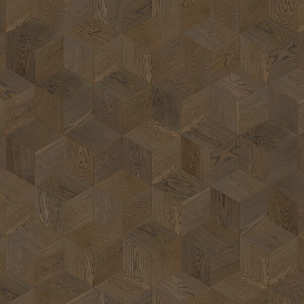 Мозаичный паркет COSWICK Дуб Марсель (Marseille) Таинственный лес (Dark Wood collection) Масло шелковое ультраматовое 1 Коммон Шереметьевский ромб 1197-3828-20