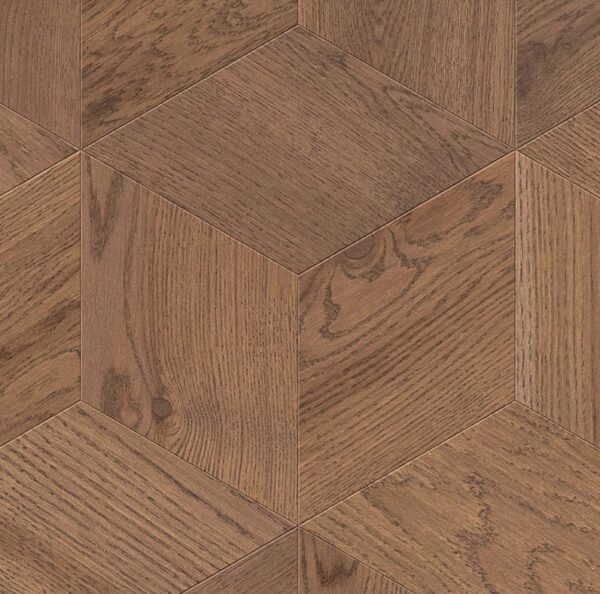 Мозаичный паркет COSWICK Дуб Миндальный (Almond) Натуральная палитра (Natural Touch collection) Масло шелковое ультраматовое Селект энд Бэттер Шереметьевский ромб 1197-1854-10
