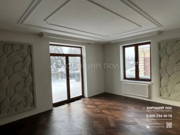 Мозаичный паркет COSWICK Орех Американский Натуральный (Natural) Американский орех (American Walnut collection) Лак Селект энд Бэттер Кофейное зерно 1387-1101-30