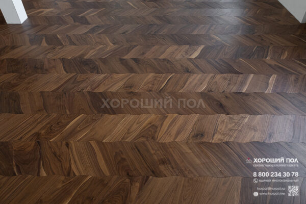 Мозаичный паркет COSWICK Орех Американский Натуральный (Natural) Американский орех (American Walnut collection) Масло шелковое Селект энд Бэттер Чайный лист 1398-1201-30