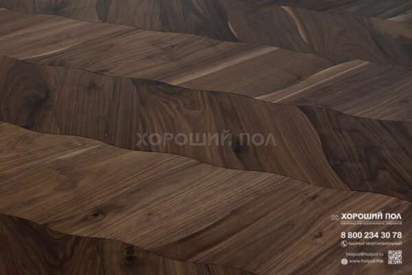 Мозаичный паркет COSWICK Орех Американский Натуральный (Natural) Американский орех (American Walnut collection) Масло шелковое Традишинал Чайный лист 1386-3201-30