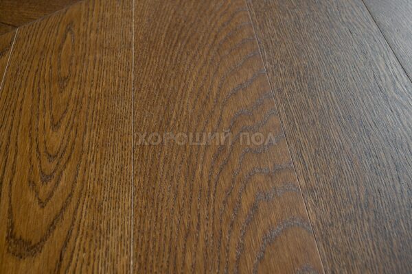 Паркет елка COSWICK Французская елка (45°) Дуб Орех рустикальный (Chestnut Rustic) Таинственный лес (Dark Wood collection) Масло шелковое Таверн 1173-4204-20